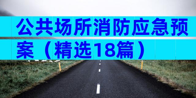 公共场所消防应急预案（精选18篇）