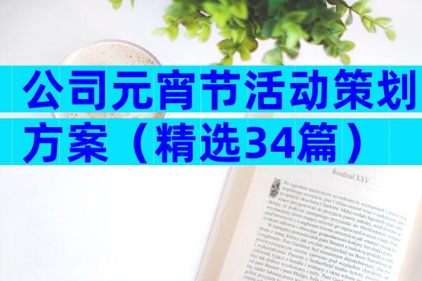 公司元宵节活动策划方案（精选34篇）