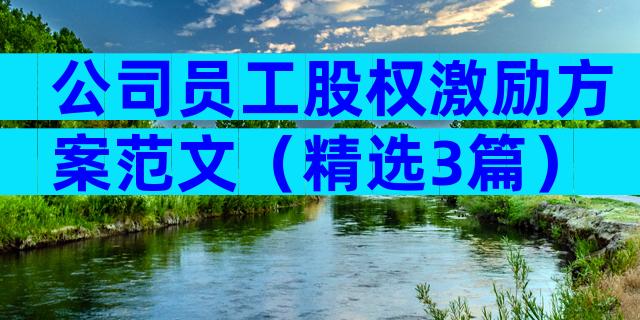 公司员工股权激励方案范文（精选3篇）