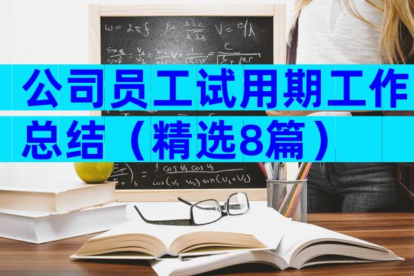 公司员工试用期工作总结（精选8篇）