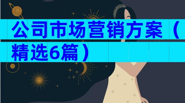 公司市场营销方案（精选6篇）