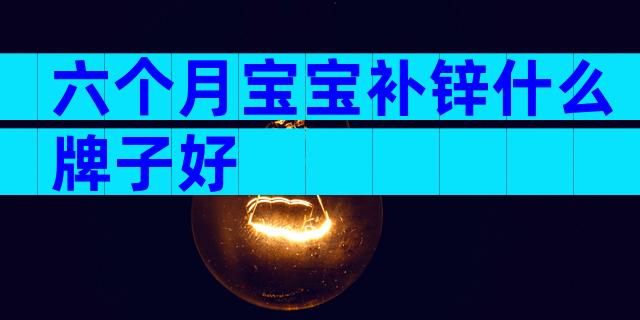 六个月宝宝补锌什么牌子好
