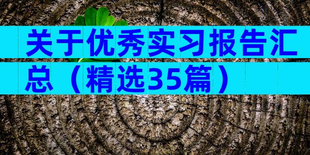 关于优秀实习报告汇总（精选35篇）