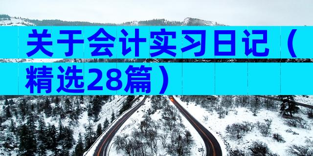 关于会计实习日记（精选28篇）