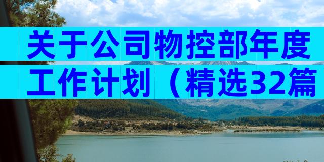 关于公司物控部年度工作计划（精选32篇）