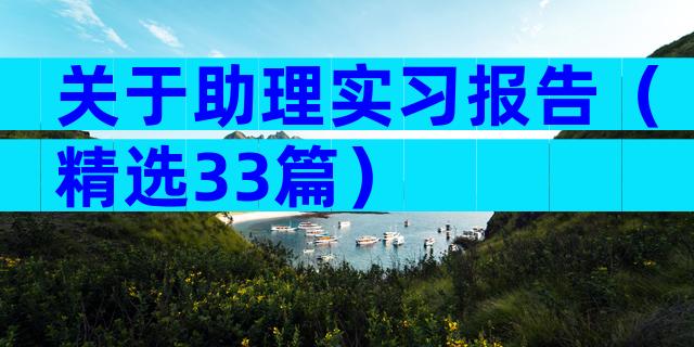 关于助理实习报告（精选33篇）
