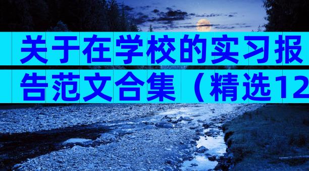 关于在学校的实习报告范文合集（精选12篇）