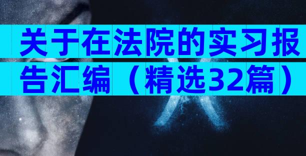 关于在法院的实习报告汇编（精选32篇）