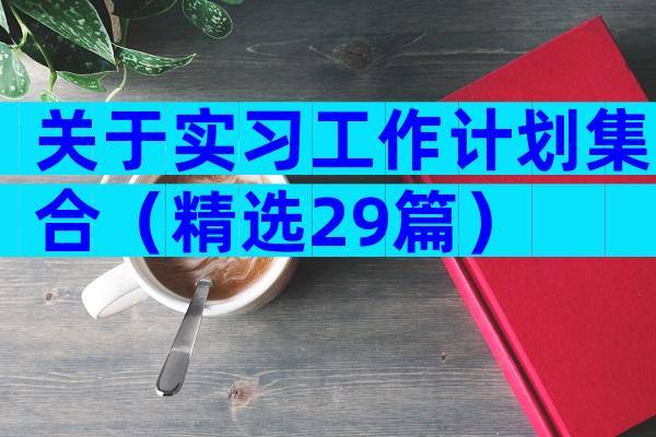 关于实习工作计划集合（精选29篇）