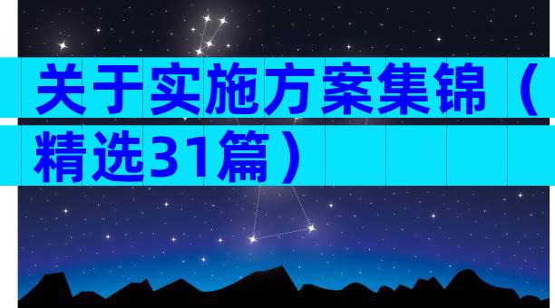 关于实施方案集锦（精选31篇）