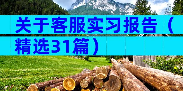 关于客服实习报告（精选31篇）