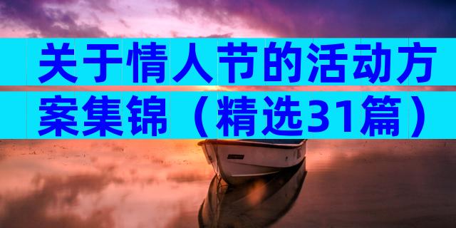关于情人节的活动方案集锦（精选31篇）