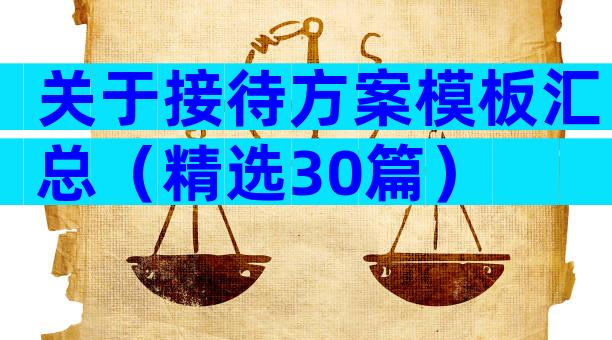 关于接待方案模板汇总（精选30篇）