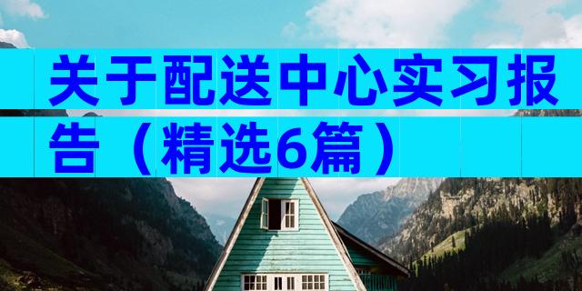 关于配送中心实习报告（精选6篇）