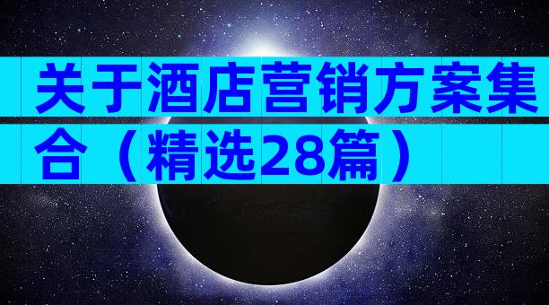 关于酒店营销方案集合（精选28篇）