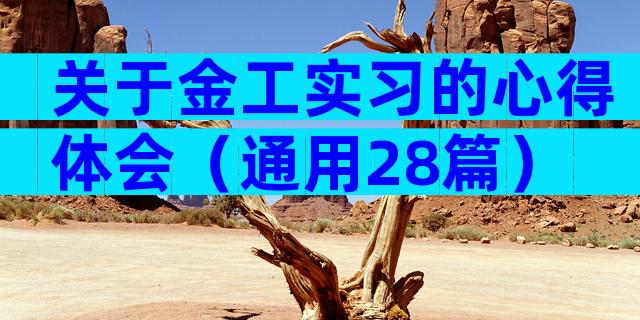 关于金工实习的心得体会（通用28篇）
