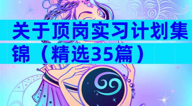 关于顶岗实习计划集锦（精选35篇）