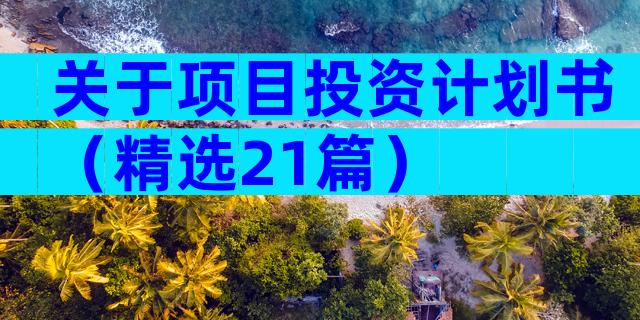关于项目投资计划书（精选21篇）