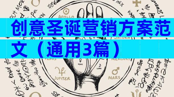 创意圣诞营销方案范文（通用3篇）