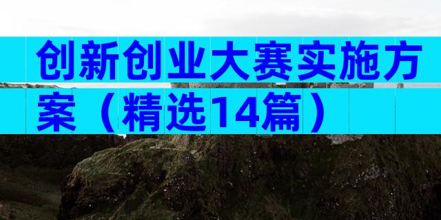 创新创业大赛实施方案（精选14篇）