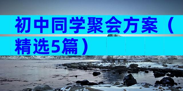 初中同学聚会方案（精选5篇）