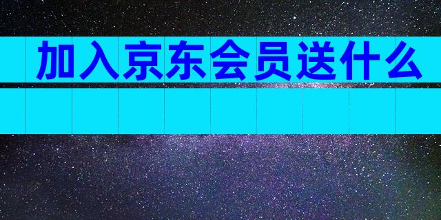 加入京东会员送什么
