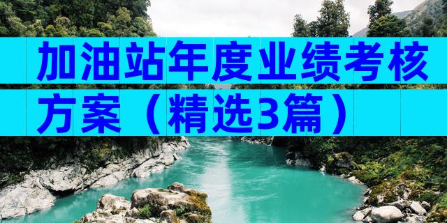 加油站年度业绩考核方案（精选3篇）