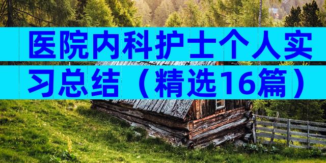 医院内科护士个人实习总结（精选16篇）