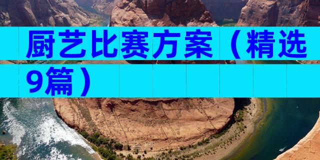 厨艺比赛方案（精选9篇）