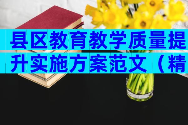 县区教育教学质量提升实施方案范文（精选26篇）