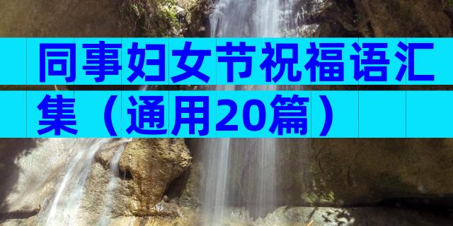 同事妇女节祝福语汇集（通用20篇）