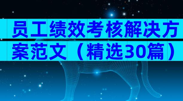 员工绩效考核解决方案范文（精选30篇）