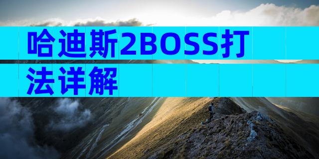 哈迪斯2BOSS打法详解