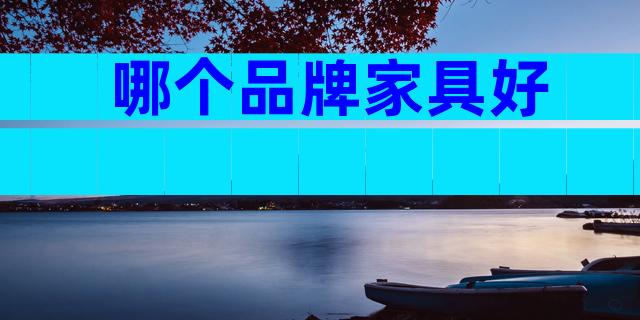 哪个品牌家具好