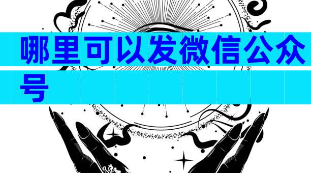 哪里可以发微信公众号