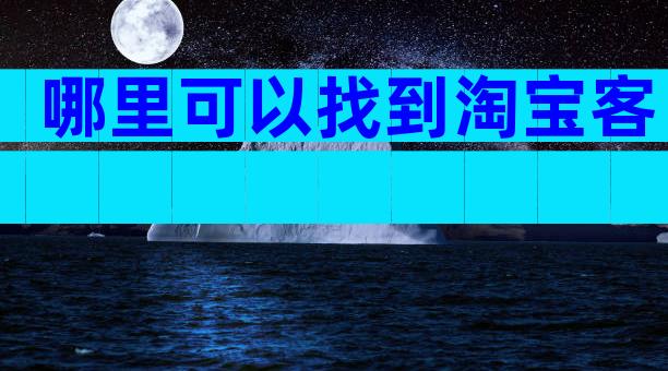 哪里可以找到淘宝客