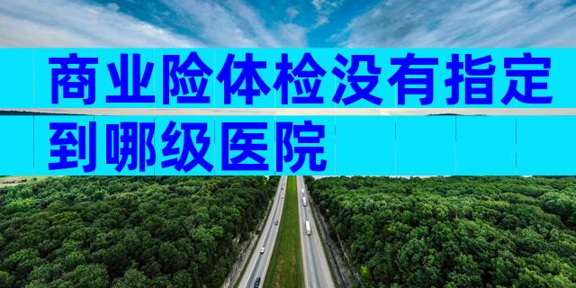 商业险体检没有指定到哪级医院
