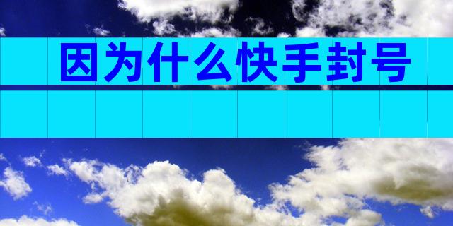 因为什么快手封号