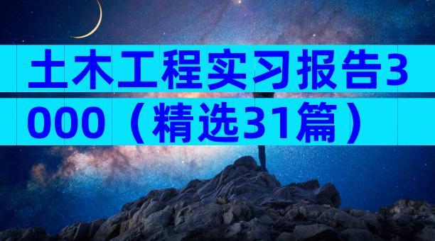 土木工程实习报告3000（精选31篇）