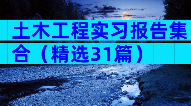 土木工程实习报告集合（精选31篇）