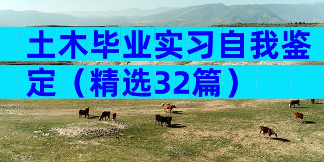 土木毕业实习自我鉴定（精选32篇）
