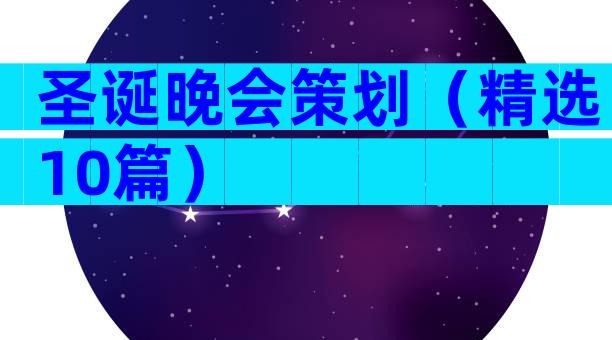 圣诞晚会策划（精选10篇）