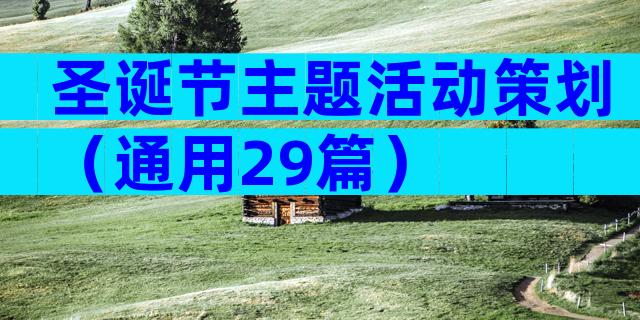 圣诞节主题活动策划（通用29篇）