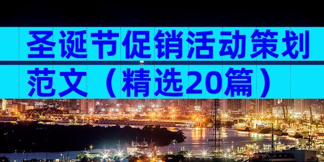 圣诞节促销活动策划范文（精选20篇）