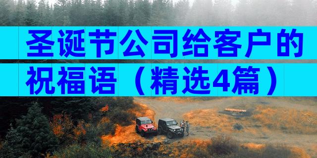 圣诞节公司给客户的祝福语（精选4篇）