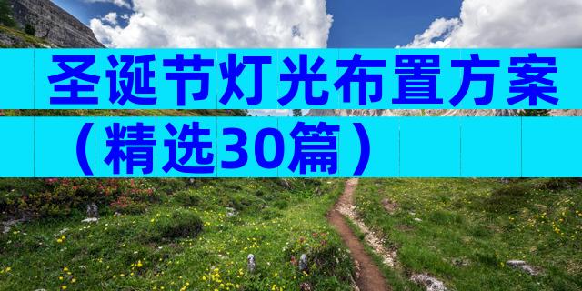 圣诞节灯光布置方案（精选30篇）