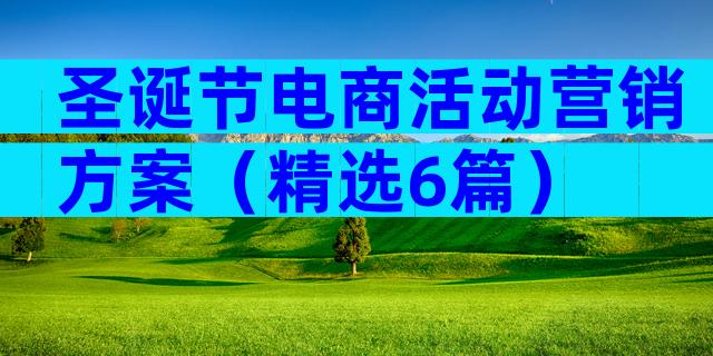 圣诞节电商活动营销方案（精选6篇）