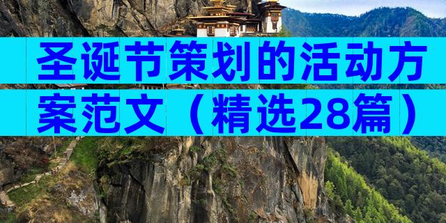 圣诞节策划的活动方案范文（精选28篇）