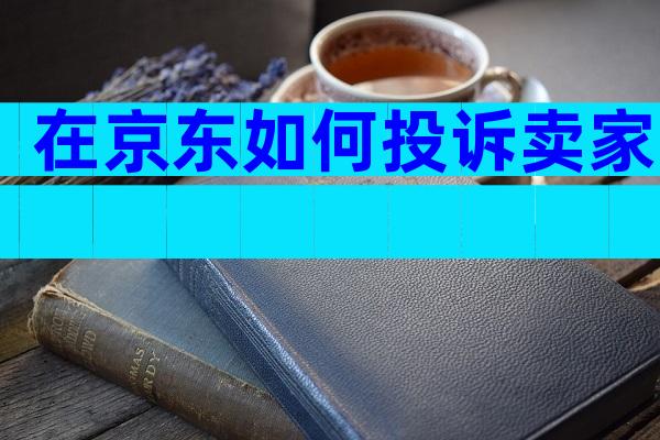 在京东如何投诉卖家