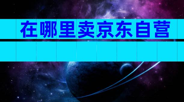 在哪里卖京东自营